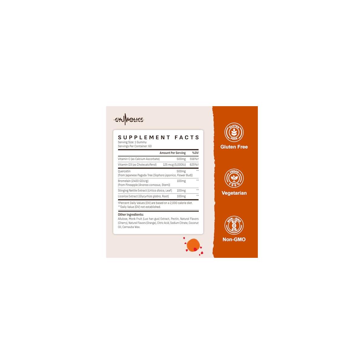 Quercetin 500mg Gummies Cashback - RebateKey