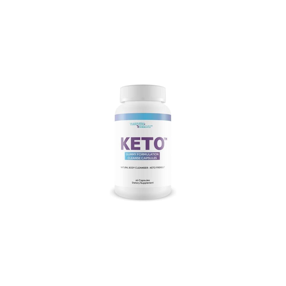 Keto Gummy Formulation Cleanse Capsules - Aid Cleansing & Detoxification - Help Flush Waste & Toxins - Natural Body Cleanser Support for Health & Wellness - Advanced Keto Cleanse Detox with Probiotics
