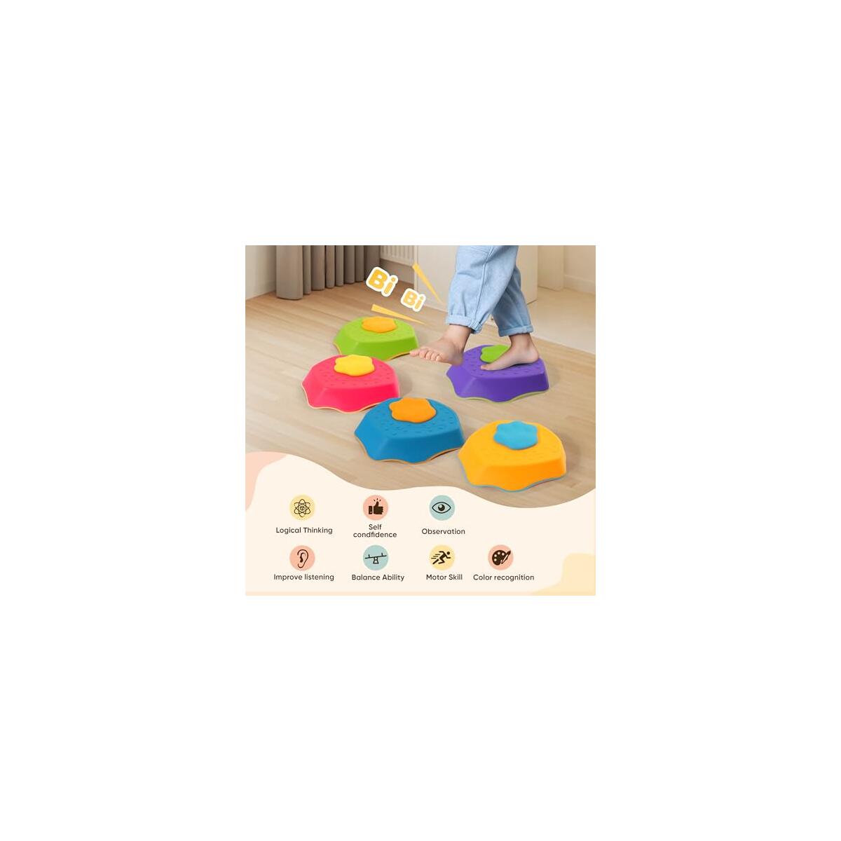 5 Pack Stepping Stones For Kids With Sound Effects Rebates - RebateKey