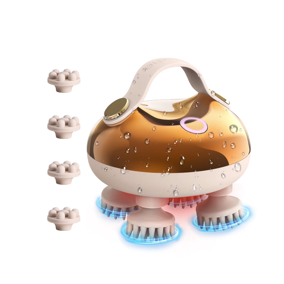 Arboleaf Cordless Electric Scalp Massager for hair growth, Waterproof Head with 8 Removable Claws(US-CM11B)