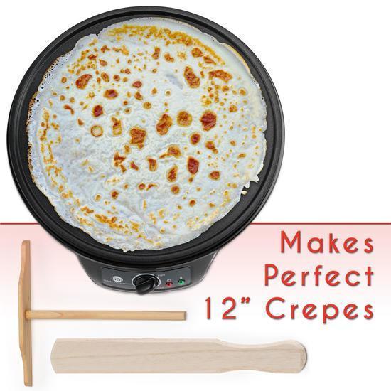 Professional Crepe Maker Machine By G M Kitchen Essentials Non Stick 12
