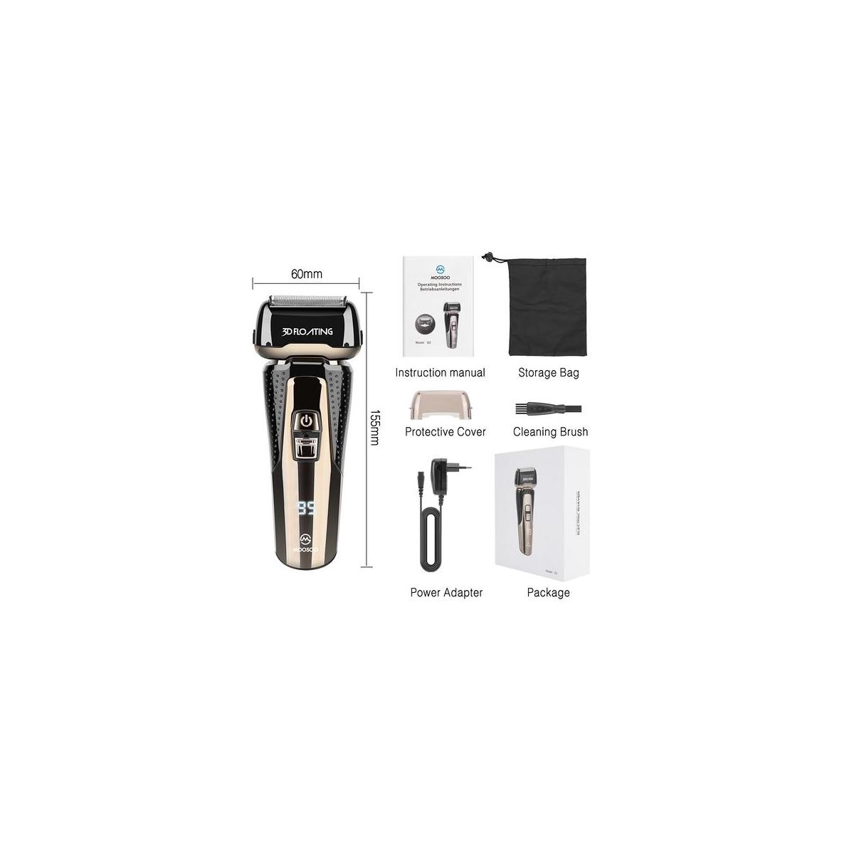MOOSOO M Electric Razor For Men Electric Shaver With Upgraded