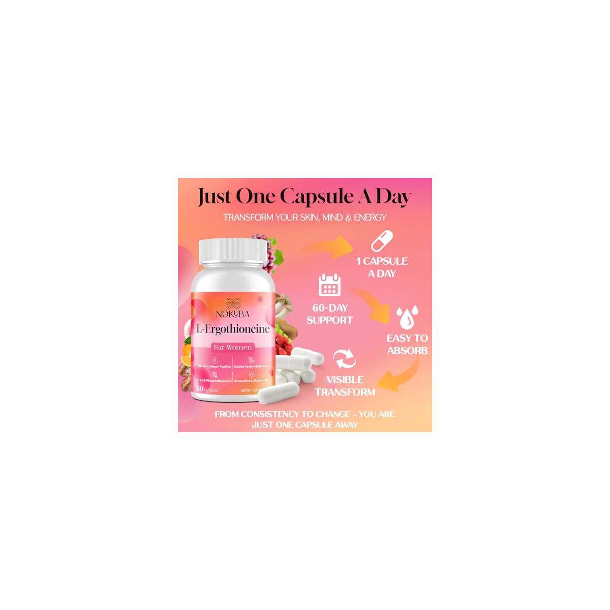 L Ergothioneine With Mushroom Supplement For Women Cashback - RebateKey