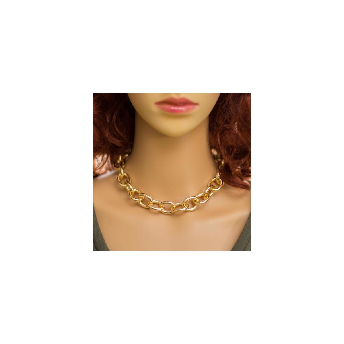 Chunky Chain Necklace Chunky Gold Necklace Thick Chain Necklace Choker Trendy Rebates - RebateKey