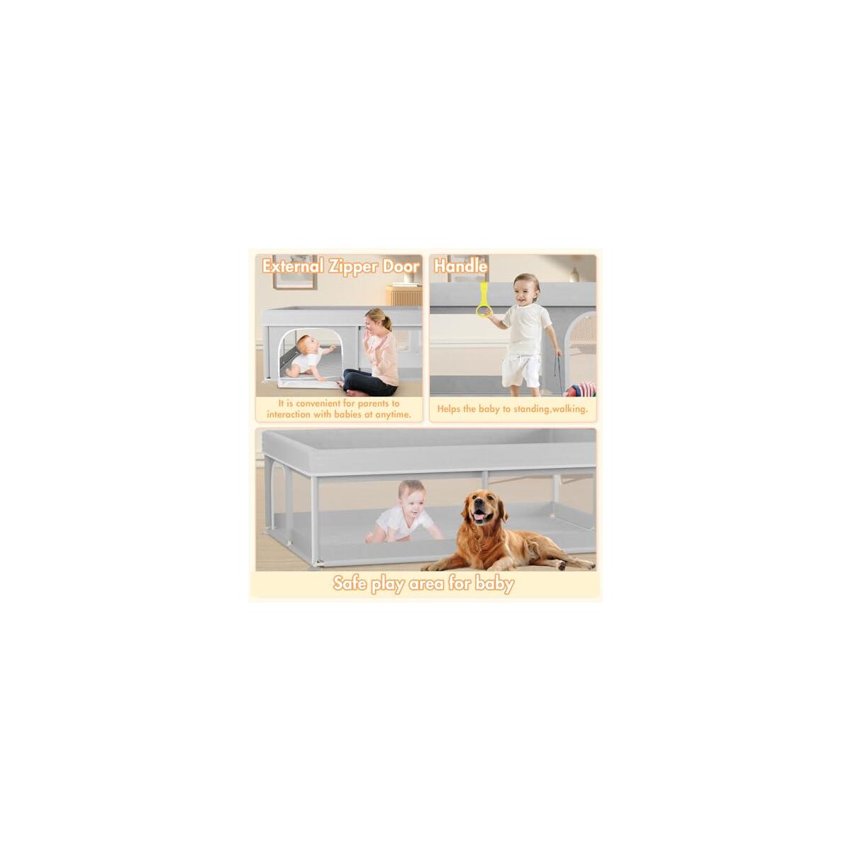 Playpen With Mat 71x59inch Cash Back - RebateKey