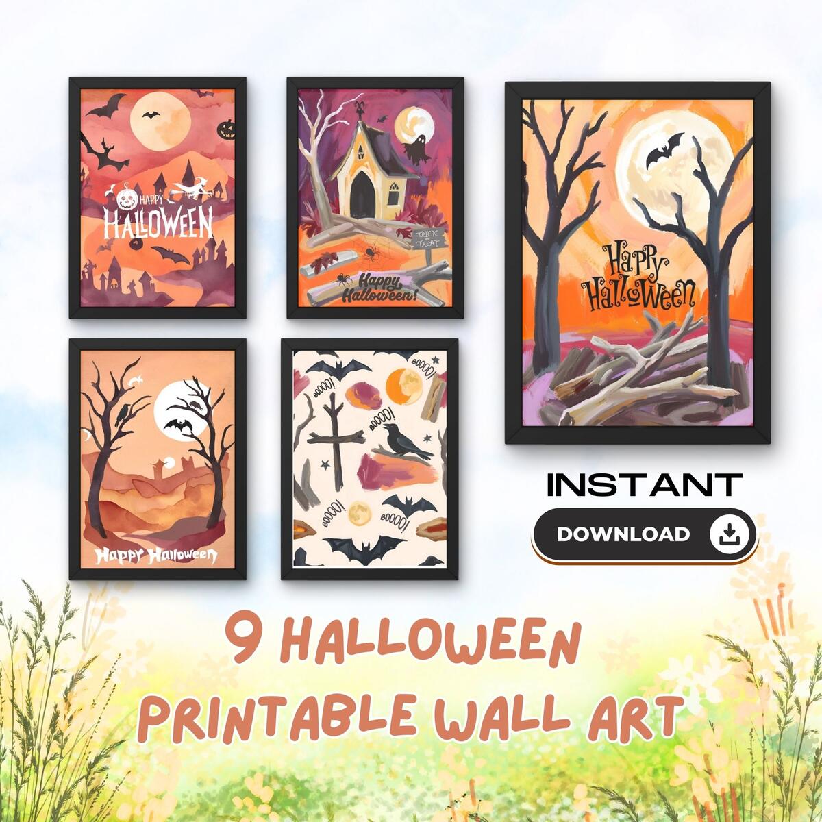 Watercolor Effect Happy Halloween Card Collection Cashback Rebates - RebateKey