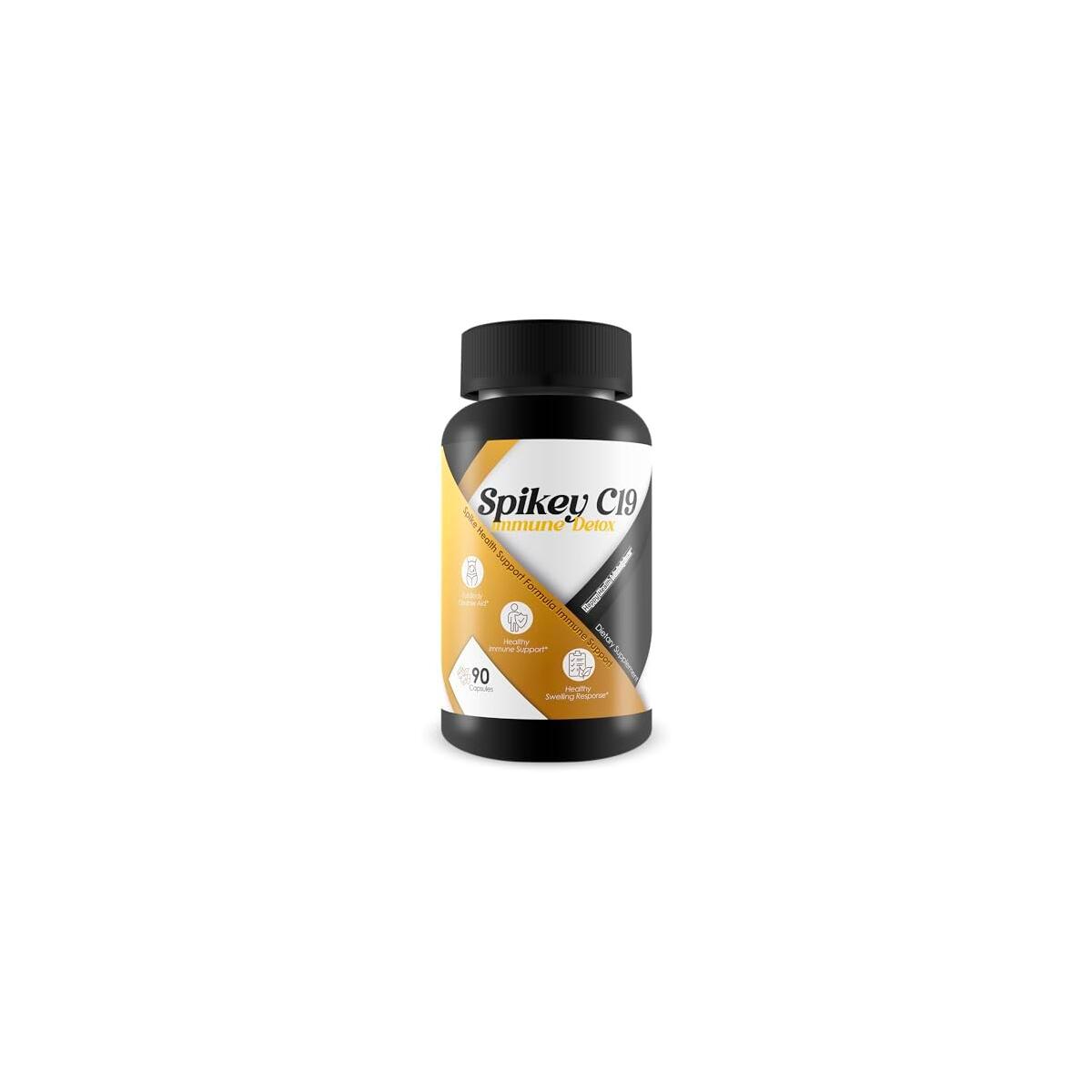 Spikey C19 Immune Detox - Our Best D Immune Spike Detox Spike Support Formula - Vitamin C Immunity Boost Pills - Feel The Wellness Spike Support The Wellness