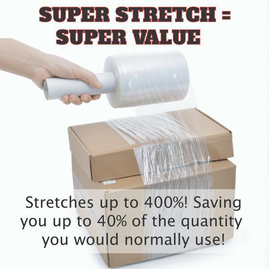 Ultra Strong Shrink Wrap Rolls With Handle Plastic Stretch Film For