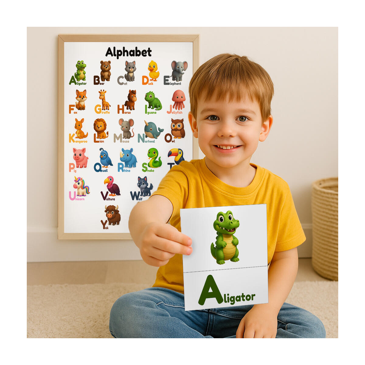 Animal Alphabet Poster Flashcards Cashback Rebate - RebateKey