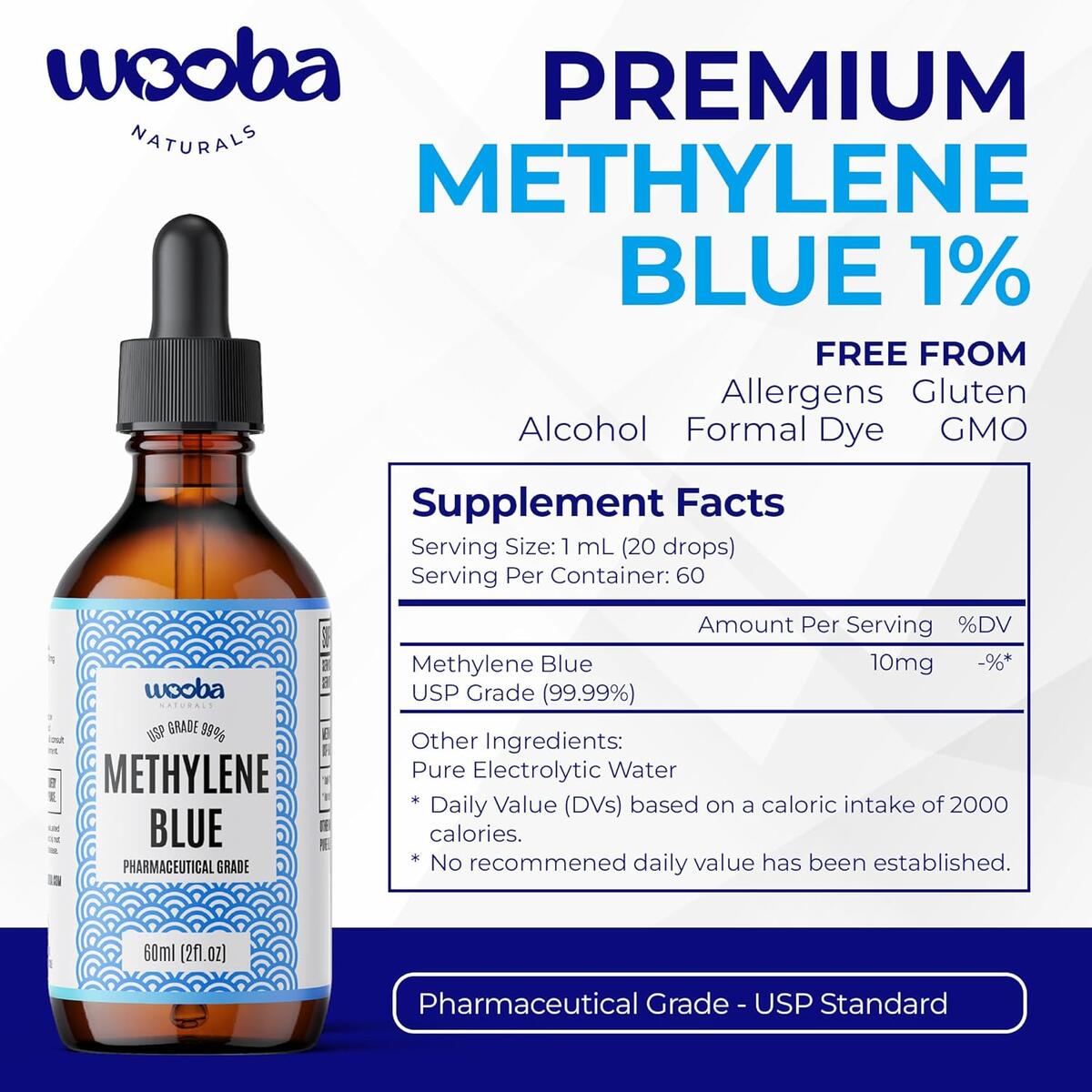 Wooba Methylene Blue Drops Cash Back - RebateKey