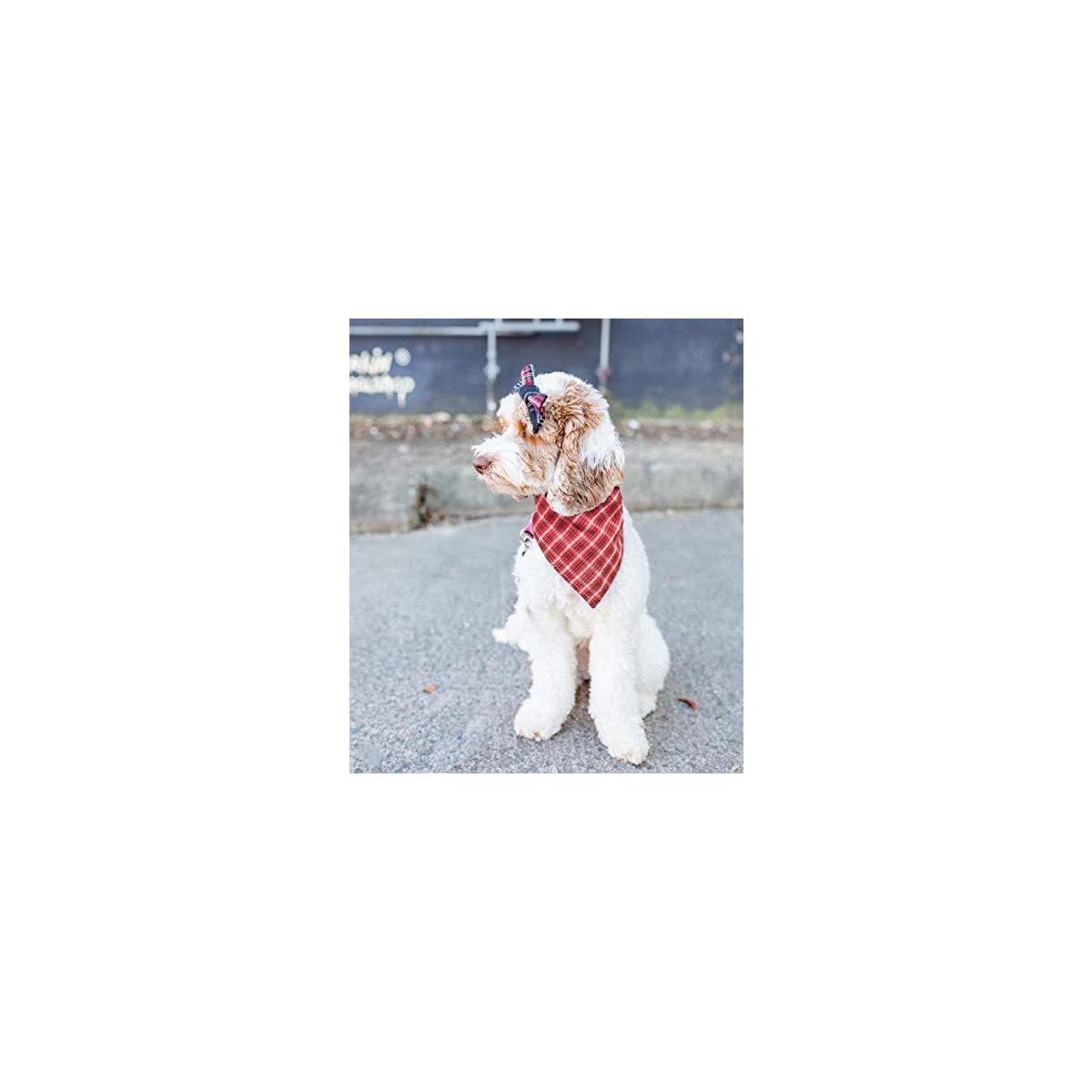 4 Pcs Premium Christmas Dog Bandana Washable Reversible Checkered Buffalo Dog Rebate - RebateKey
