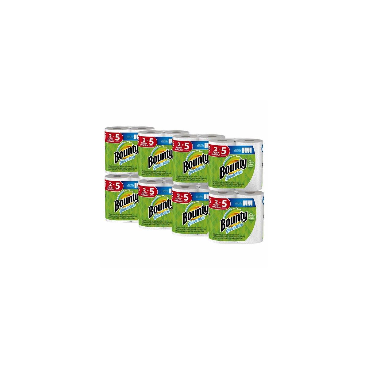 Bounty Quick Size Paper Towels White Family Rolls 16 Count Equal To 40 Rebates - RebateKey