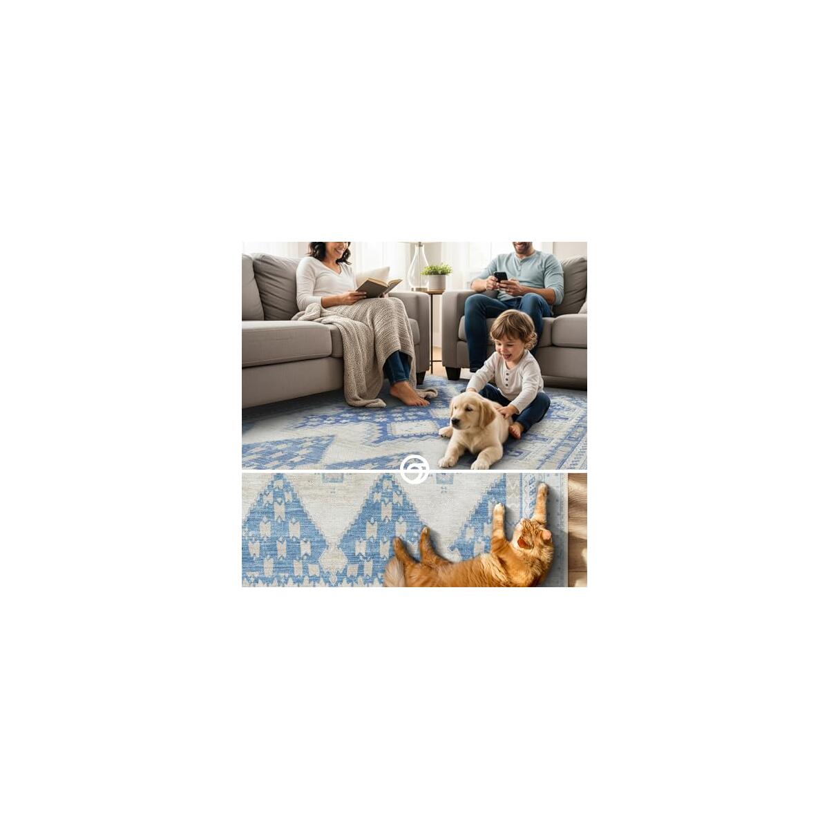 Beige Blue Oushak Large Area Rug Cashback Rebate - RebateKey