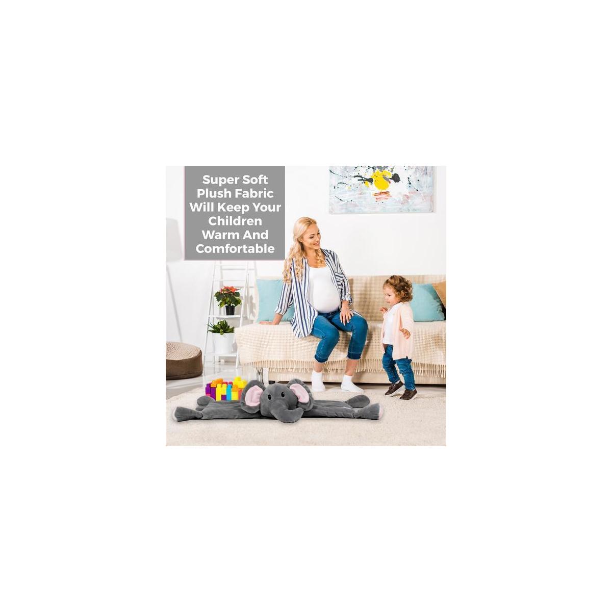 Snuggies Stuffed Animal Elephant Pillow And Blanket Kids Cuddle Pillow And Baby3 Cashback - RebateKey