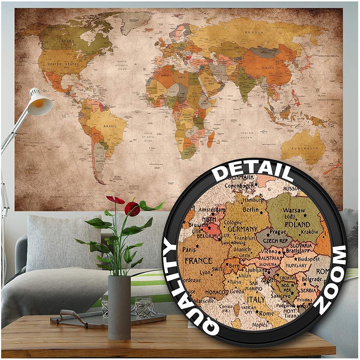 Retro World Map Old Look Cashback Rebate - RebateKey