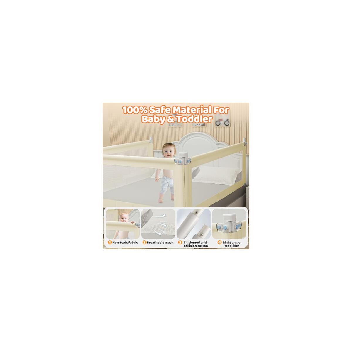 Bed Guard Rail For Toddlers 12 Cash Back - RebateKey