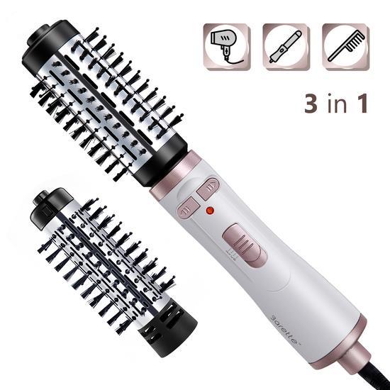 Barette Hair Dryer Curler Brush Spin Hot Air Brush 3 In 1 One Step Blow