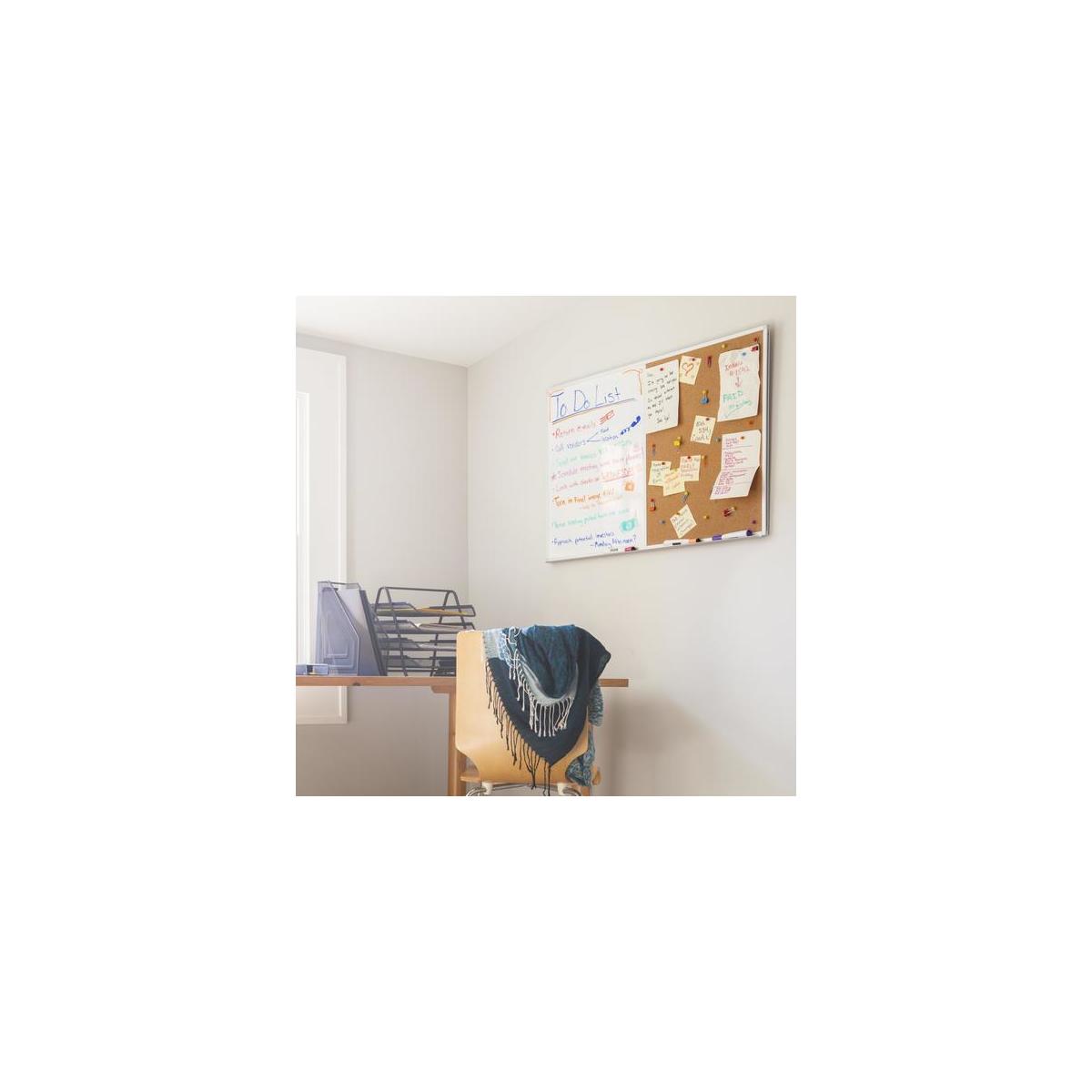 24 X 36 Inch White Board And Cork Board Combo Bulletin Board