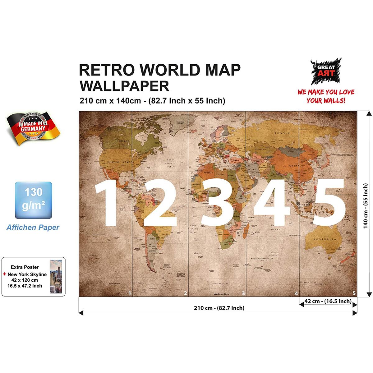 Retro World Map Old Look Cashback Rebate - RebateKey