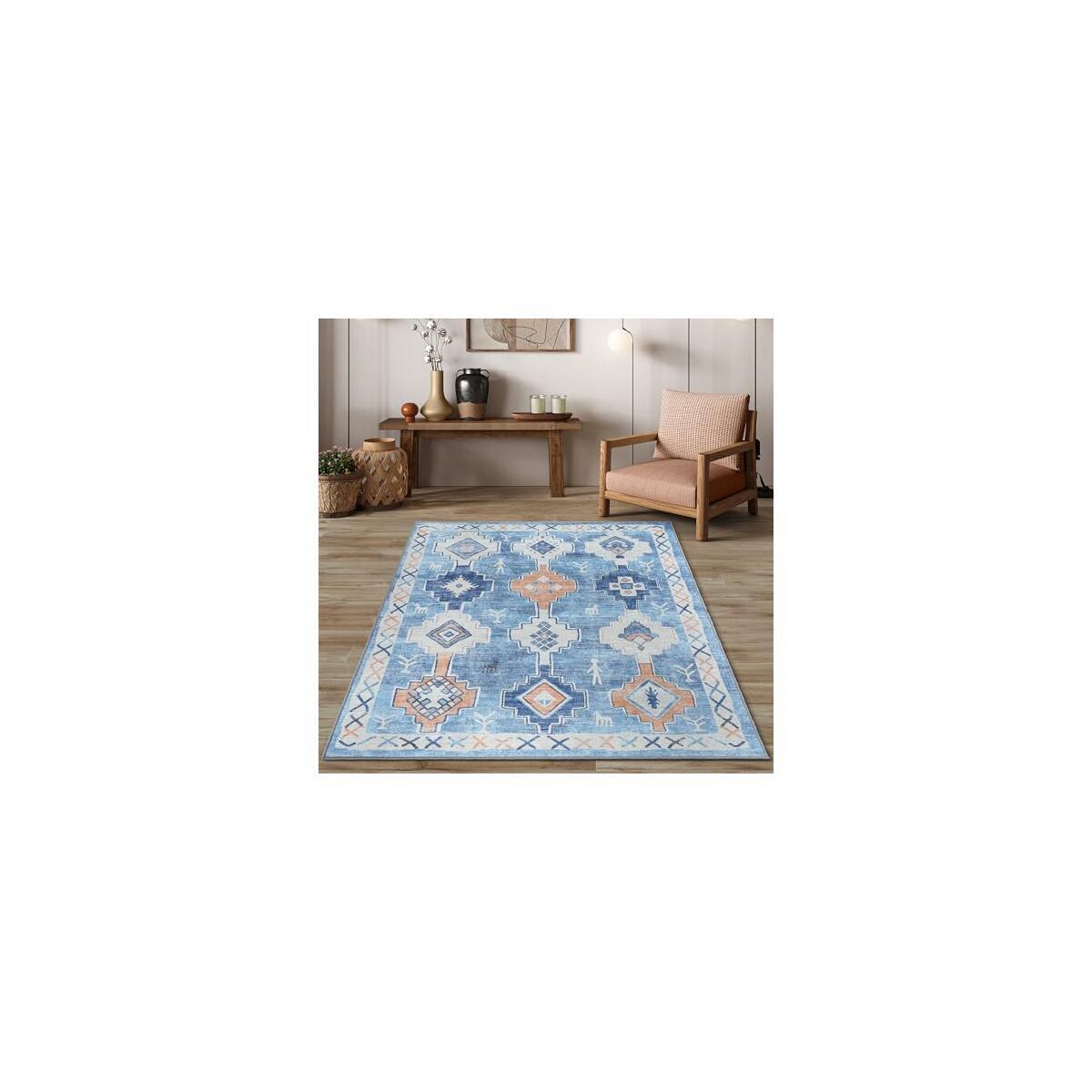 Blue Boho Oushak Rug Cash Back - RebateKey