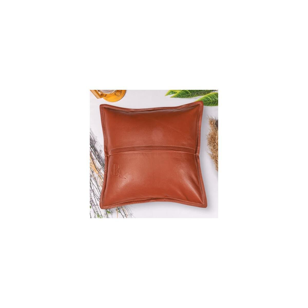 Leather Pillow Cover 18x18 Tan Cash Back - RebateKey