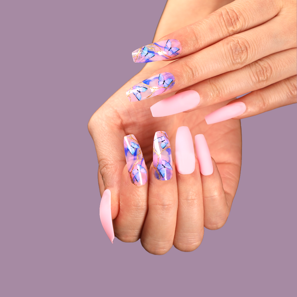 Butterfly Press On Nails Cash Back - RebateKey