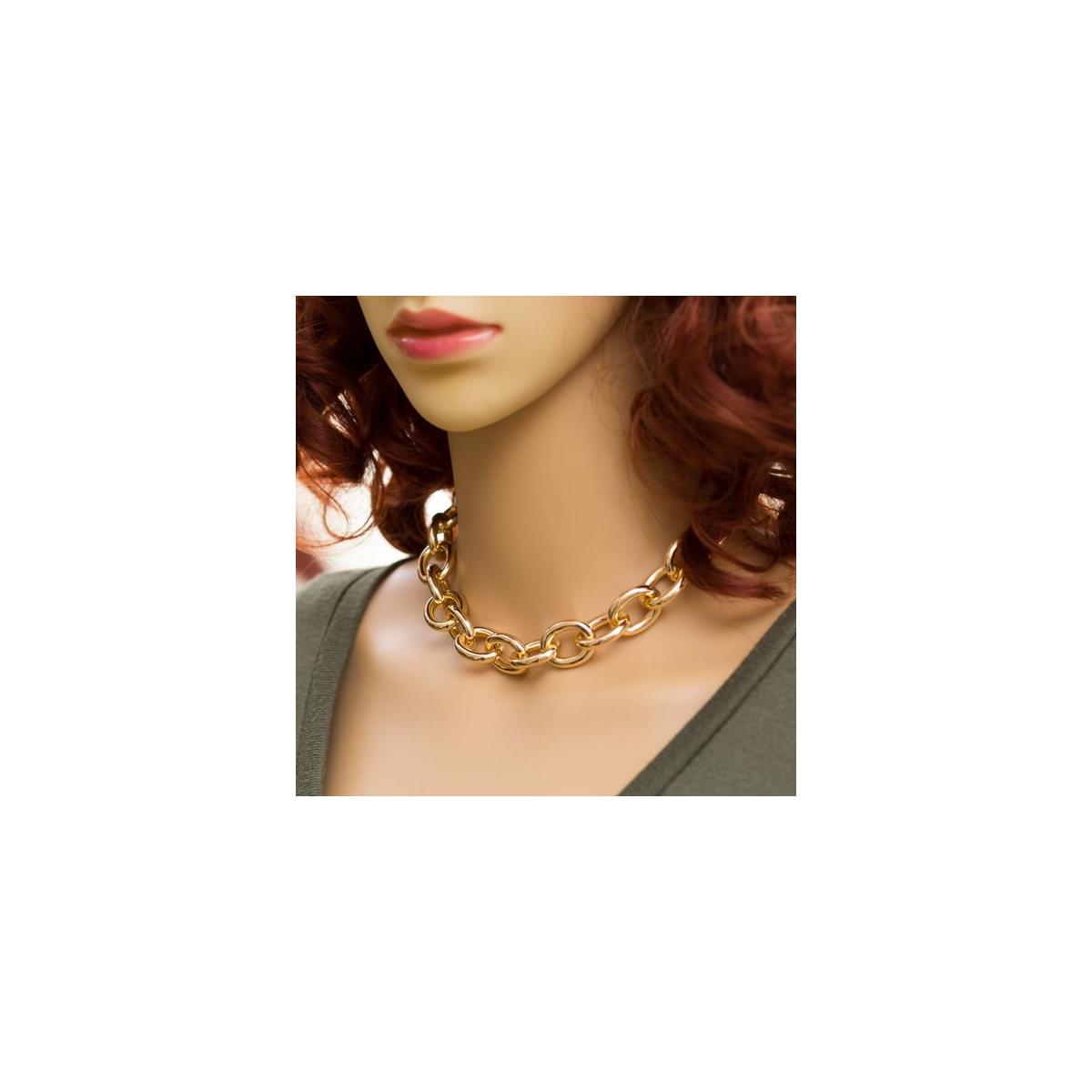 Chunky Chain Necklace Chunky Gold Necklace Thick Chain Necklace Choker Trendy Rebates - RebateKey