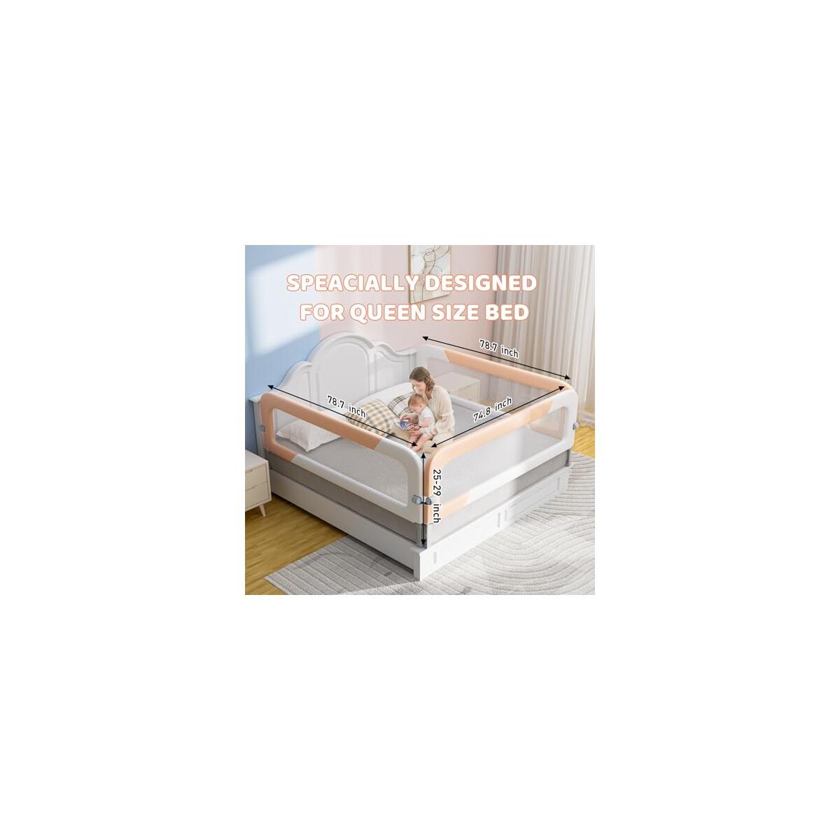 Toddlers Bed Rails For King Bed Cash Back - RebateKey