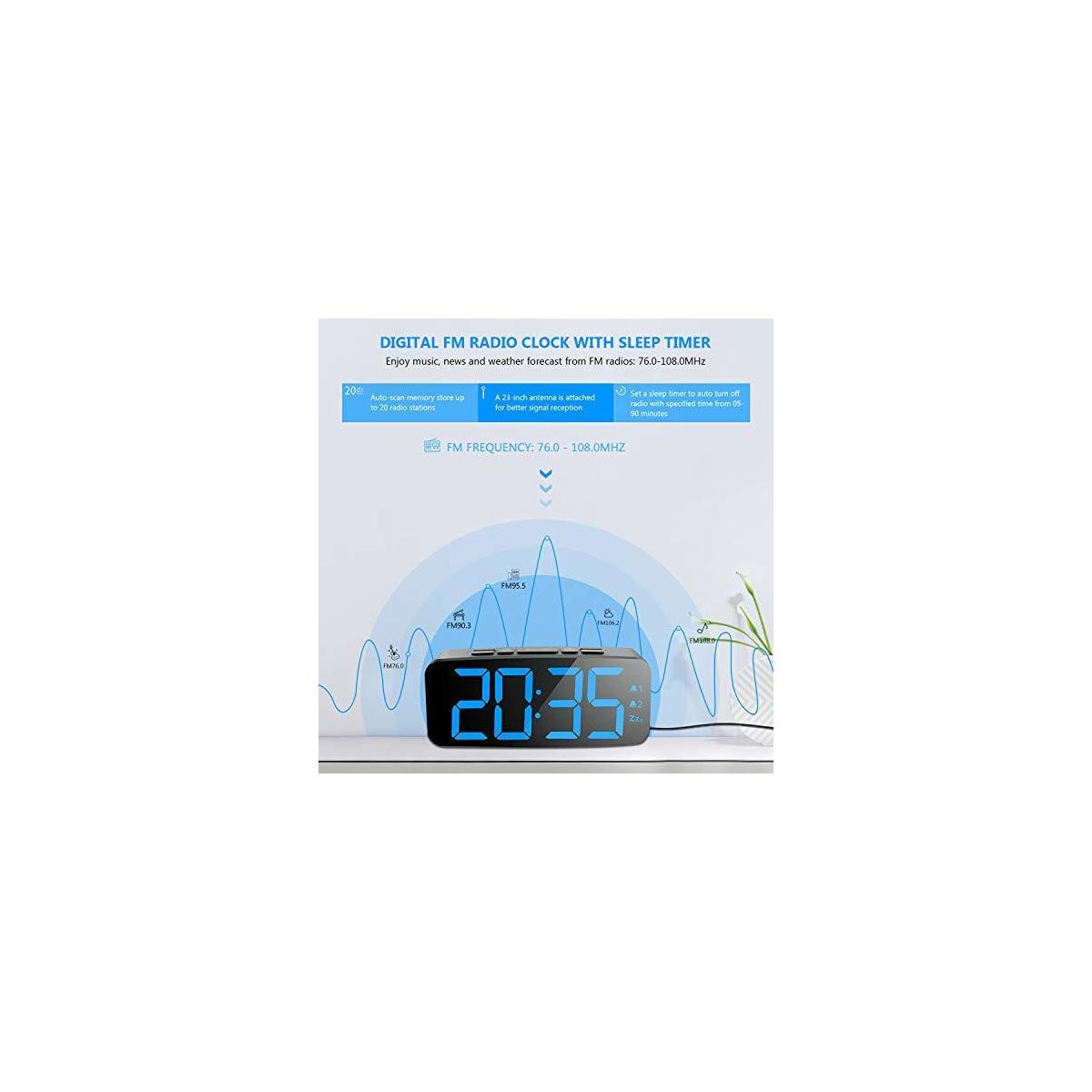 Digital Alarm Clock Radio For Bedrooms2 Rebate - RebateKey