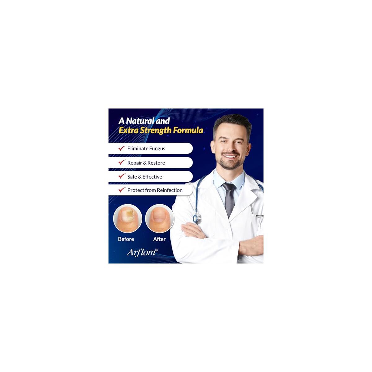 Arflom Toenail Fungus Treatment 2pcs Cashback Rebate - RebateKey