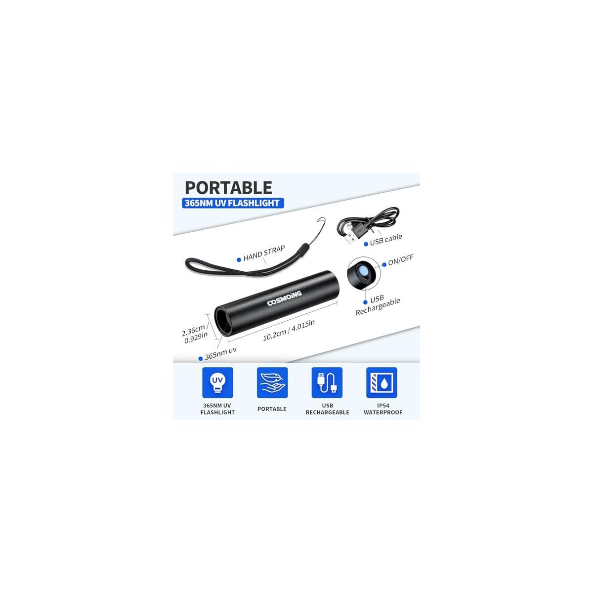 Uv Flashlight Usb Rechargeable 2 Rebates - RebateKey