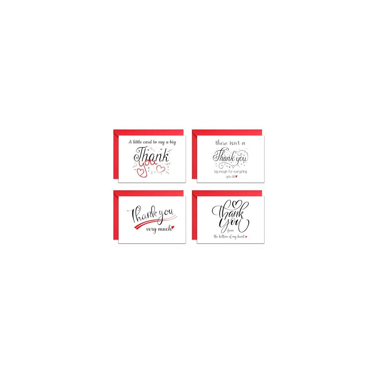 Thank You Cards With Envelopes 24 Pack 3 5x5 Cashback - RebateKey