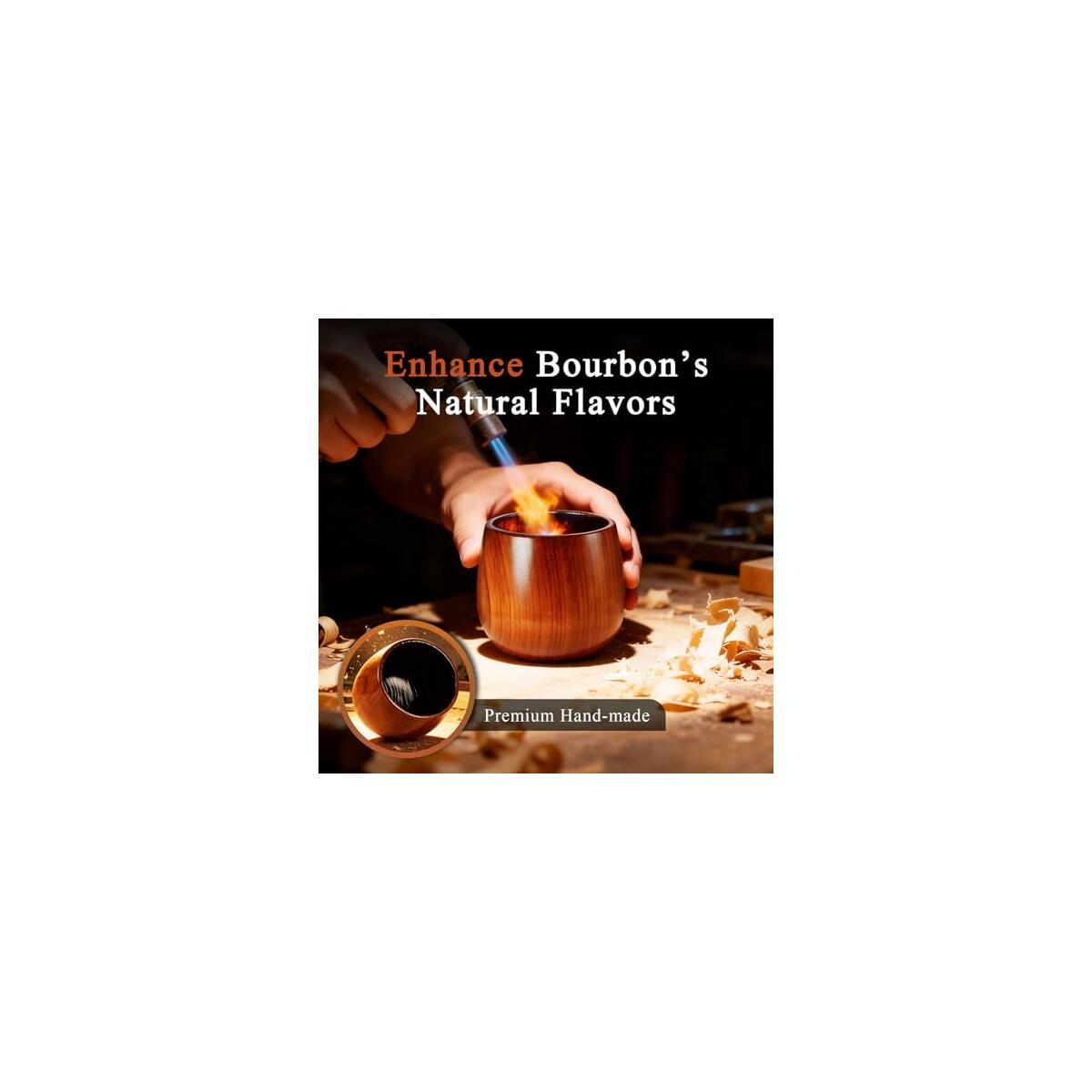 Charred Wooden Bourbon Drinking Glass Cash Back - RebateKey