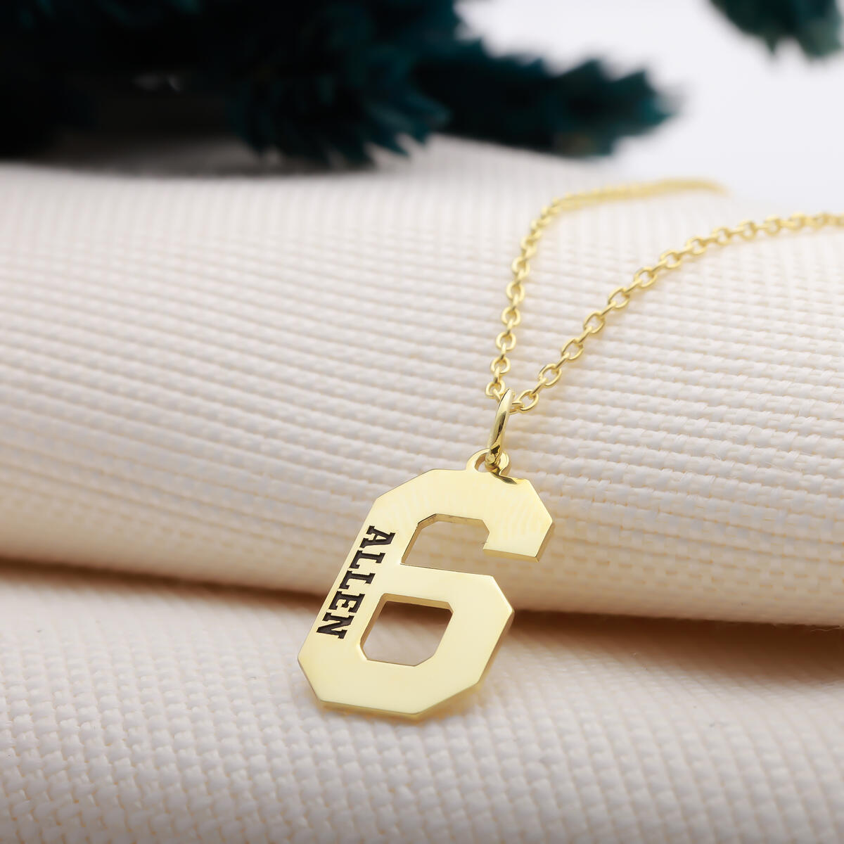 Sport Numbers Pendant, Necklace for Kids, Gift for Boys