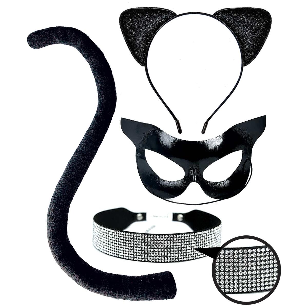 Catwoman Accessories Gatubela Disfraz Mujer Cat Woman Costume Outfit Adult