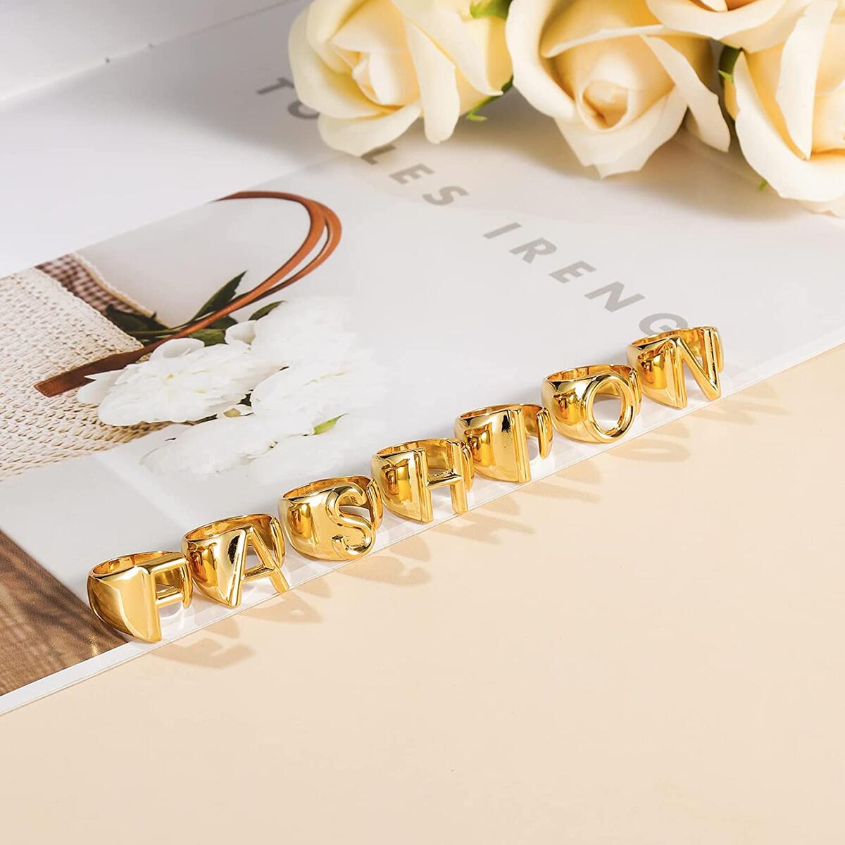 Gold Initial Ring Cash Back - RebateKey