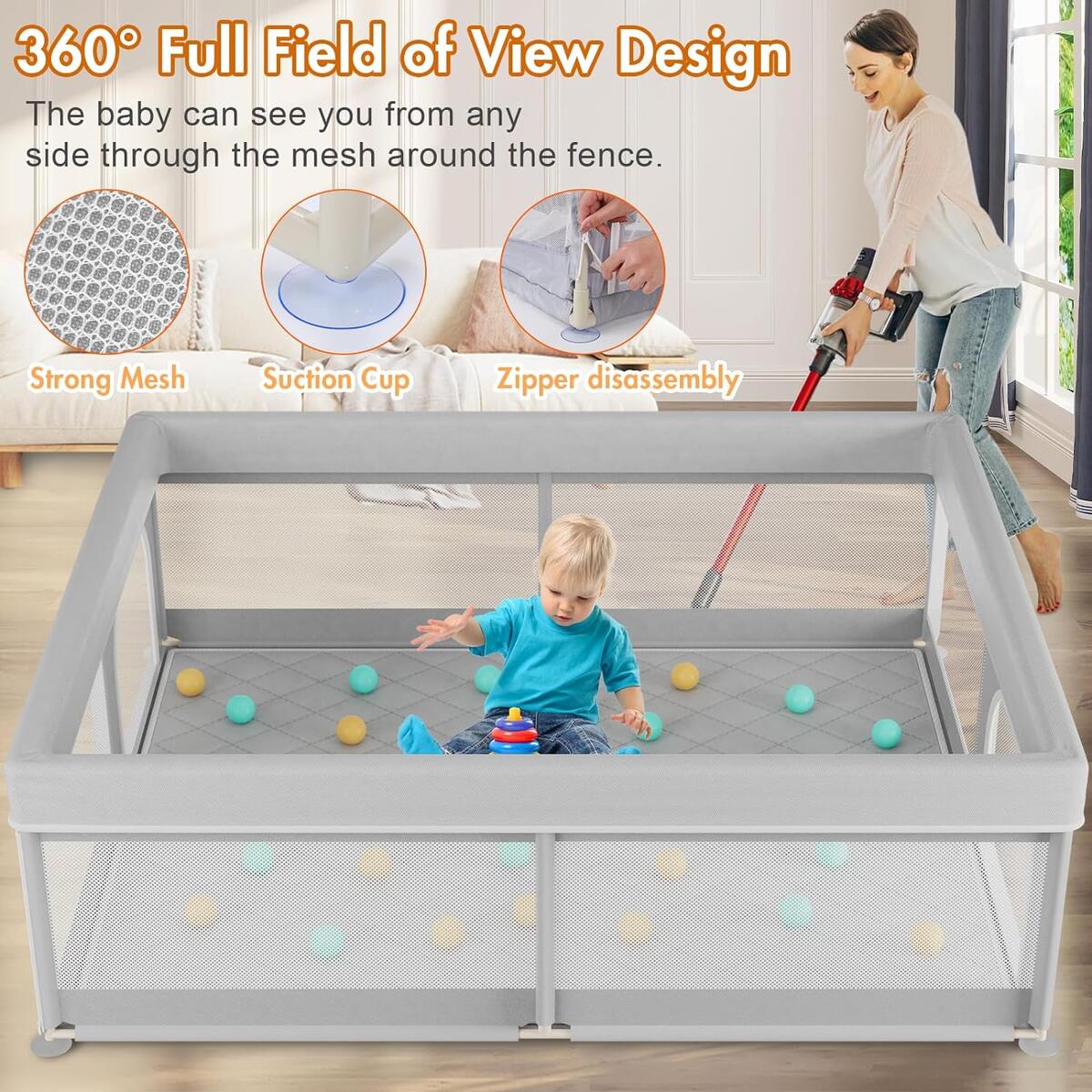 Omzer Baby Playpen With 4 Cashback Rebate - RebateKey