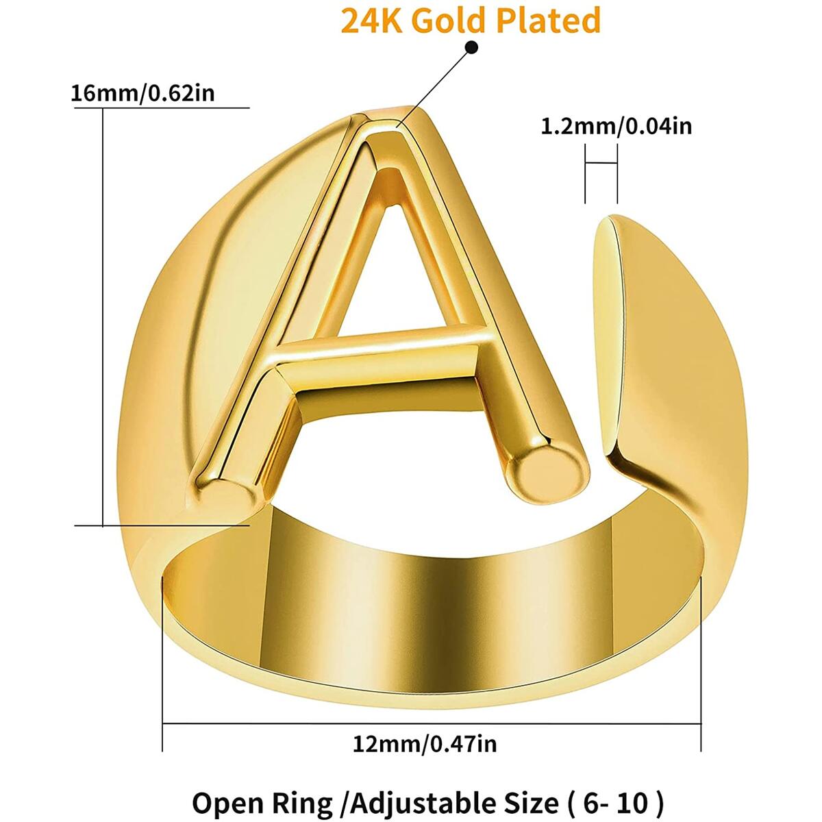 Gold Initial Ring Cash Back - RebateKey