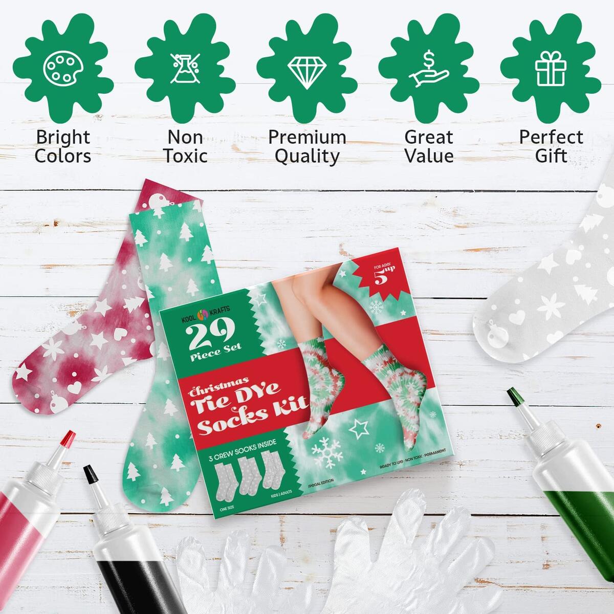 Christmas Tie Dye Socks Kit Cashback - RebateKey