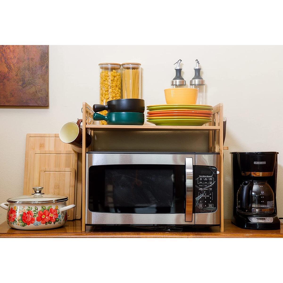 Bamboo Microwave Rack Cash Back - RebateKey