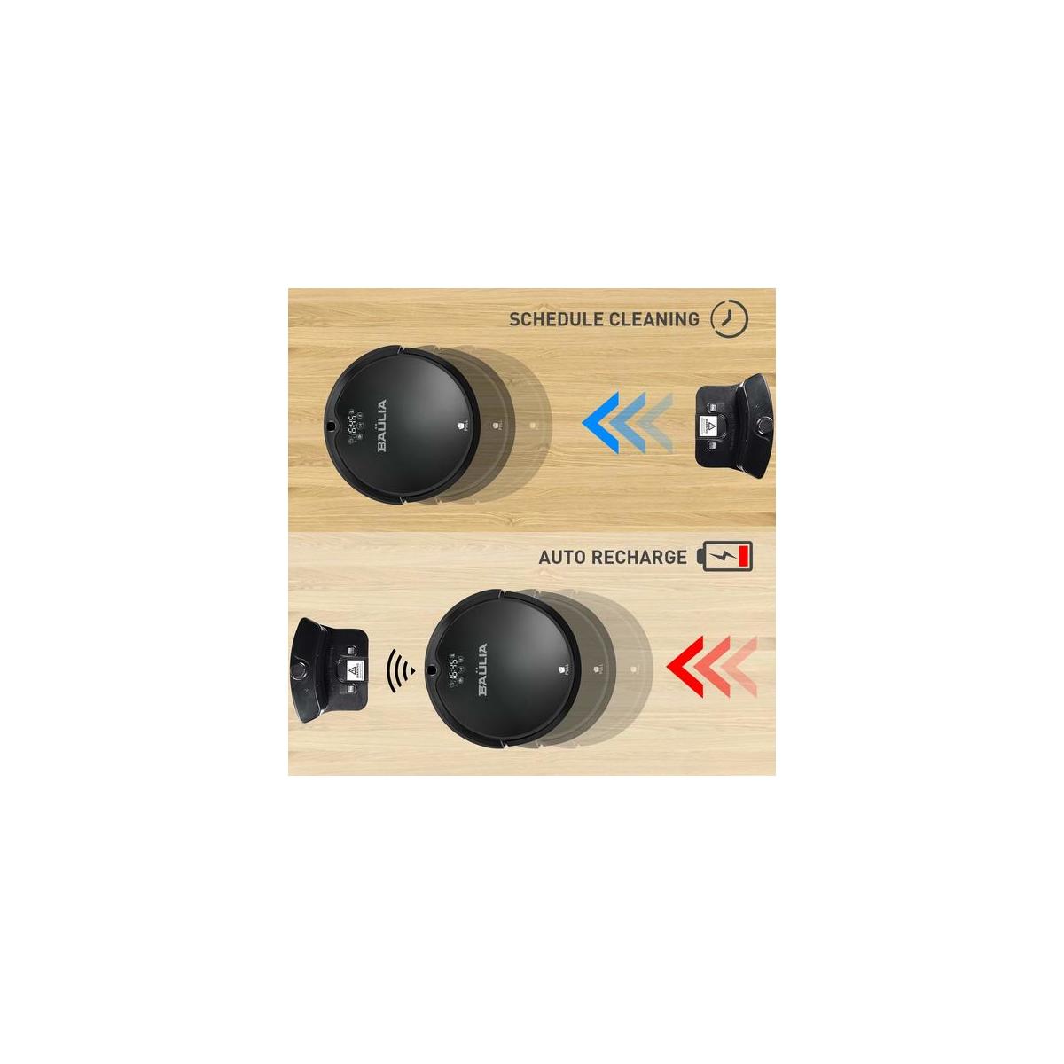 Baulia Rvc813 Robot Cleaner For Carpets Wood Floors Wi Fi Enabled Connects Cashback - RebateKey