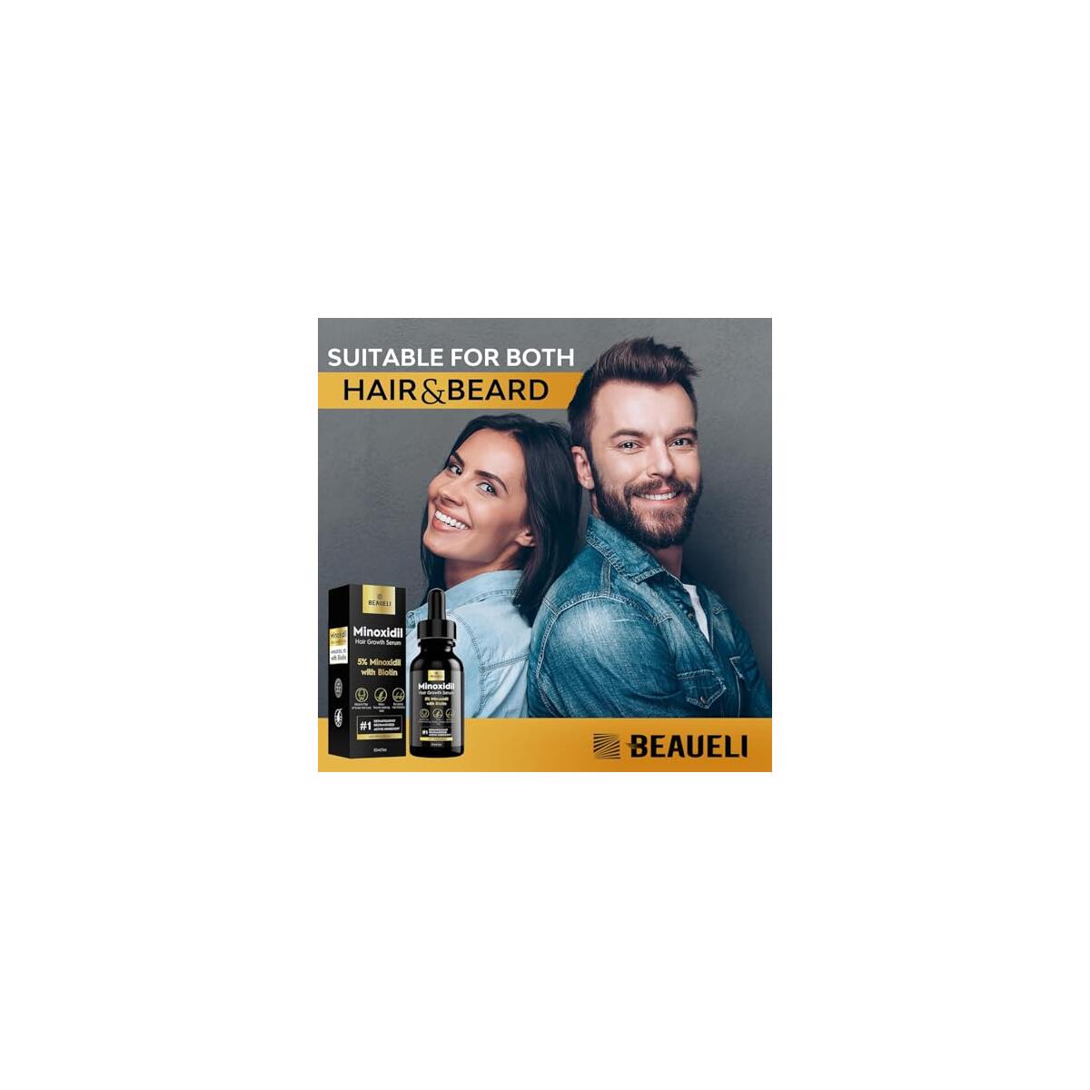 Beaueli Minoxidil Hair Growth Serum 6 Bottles Cash Back - RebateKey