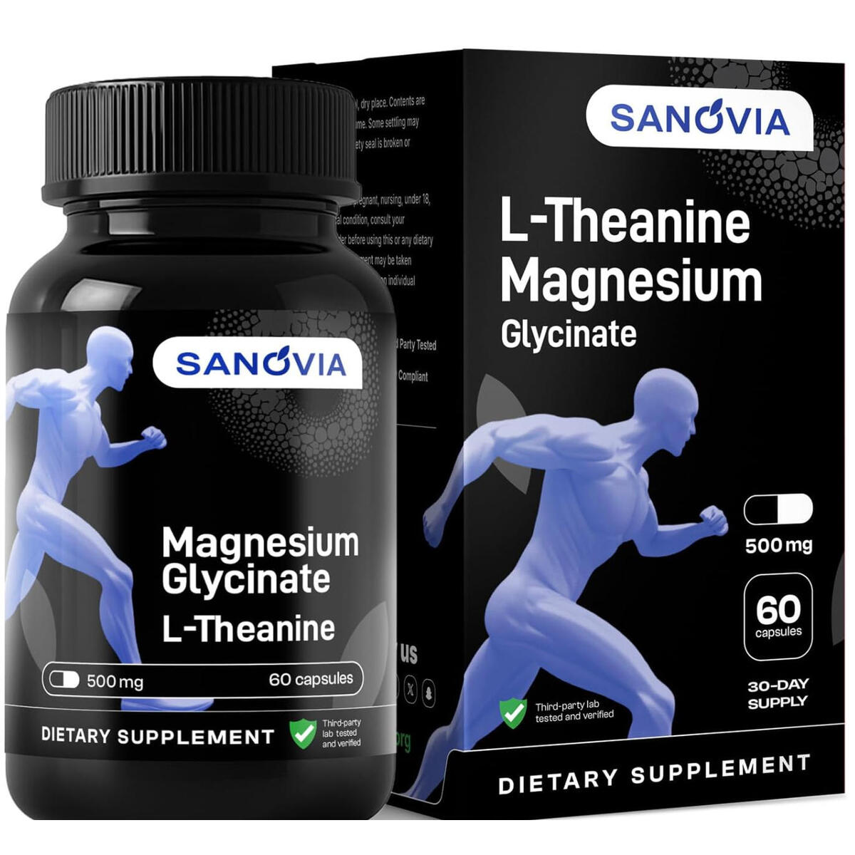 Magnesium Glycinate Sleep Support with L-Theanine Supplement