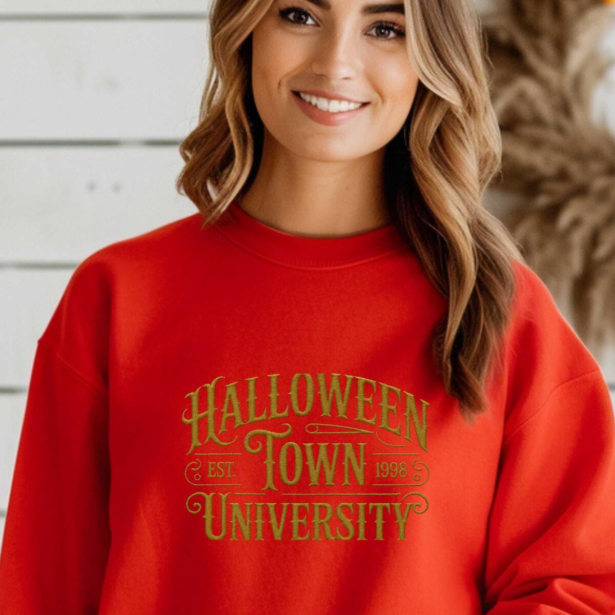 Embroidered Halloween Town University Sweatshirt Cashback Rebate - RebateKey
