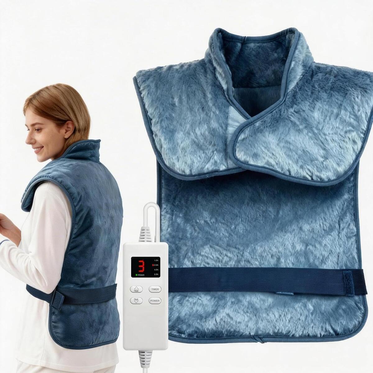 Wearable Heating Pad for Back Neck and Shoulders