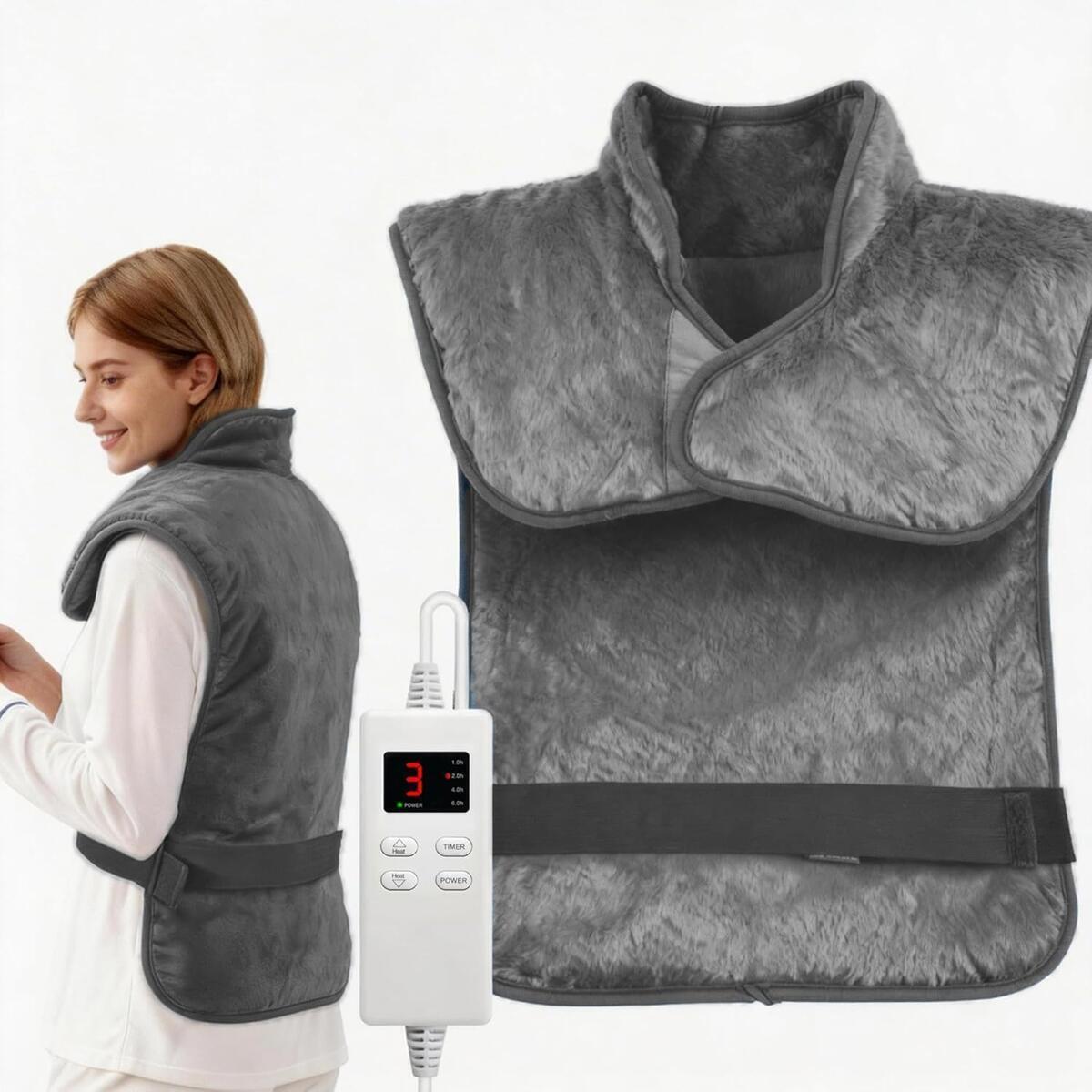 Wearable Heating Pad for Back Neck and Shoulders