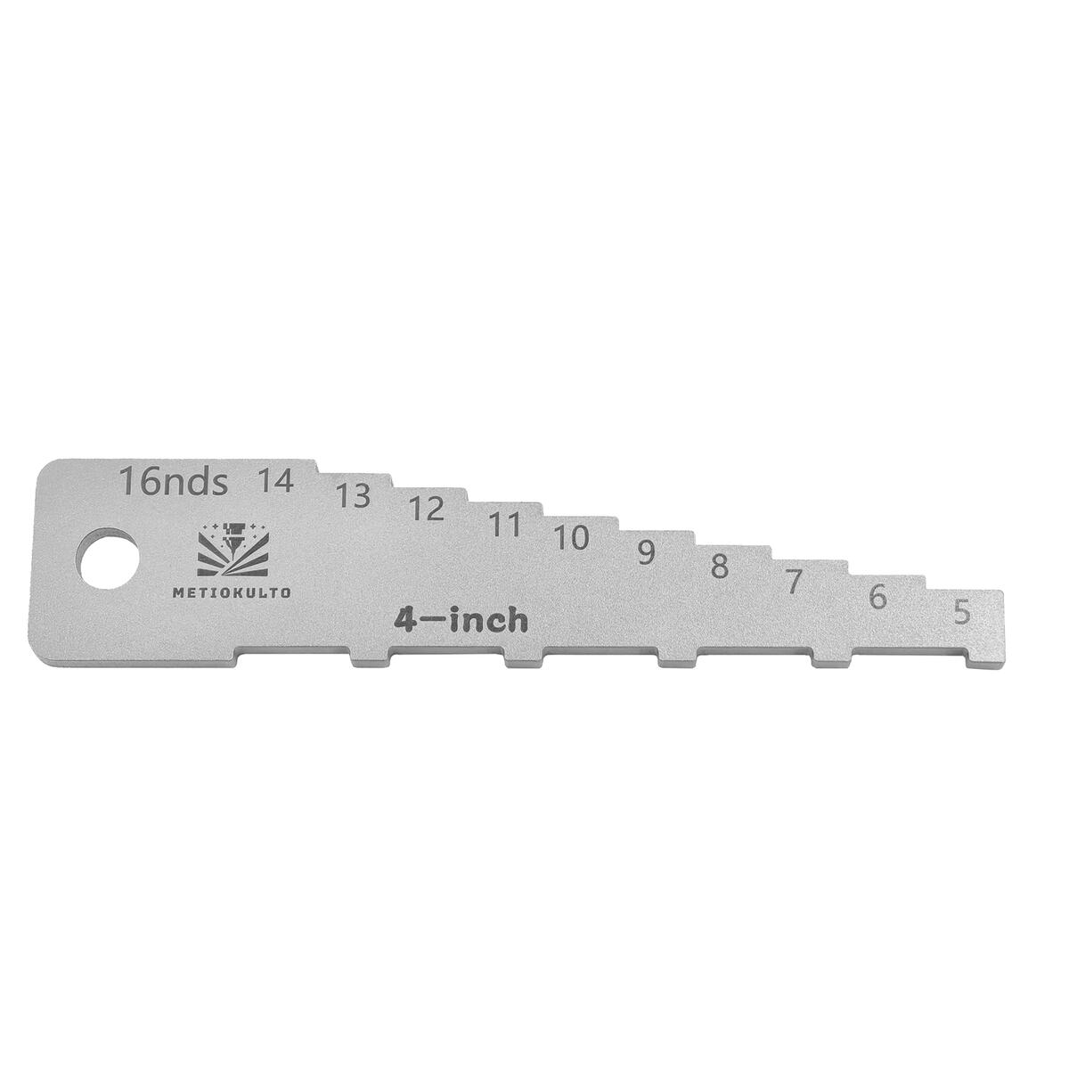 The 4" Brake Pad Measuring Tool,Brake Drum Wear Detection Gauge in 16nds