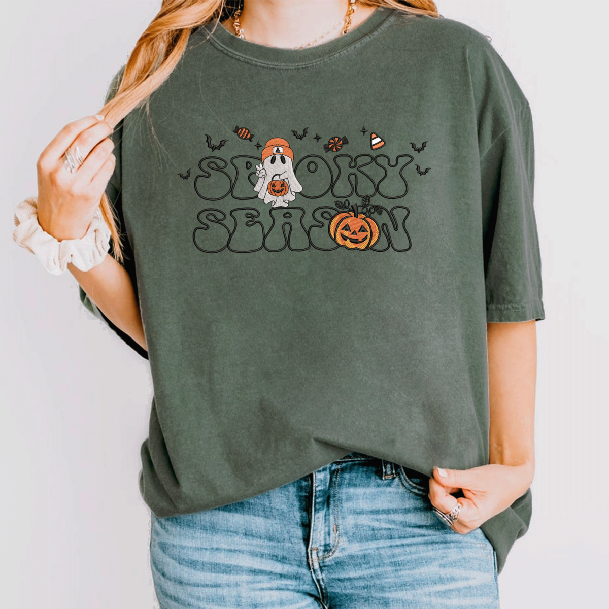 Embroidered Spooky Season Sweatshirt 1 Cashback - RebateKey