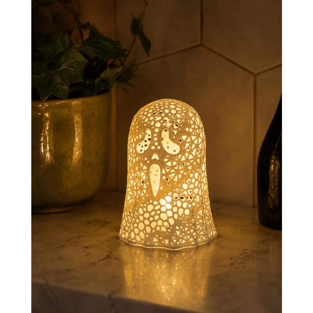 SCREAM Ghost Tealight Holder