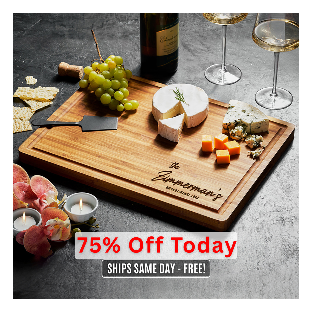 Personalized Cutting Board Wedding Gift